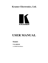 Kramer VM-4HDMI User manual