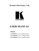 Kramer VM-216HDMI User manual