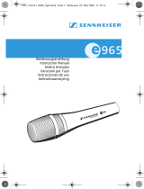 Sennheiser E965 User manual