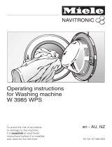 Miele W 3985 WPS Operating instructions