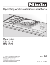 Miele CS 1011 G Installation guide