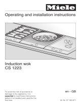 Miele CS 1223 Installation guide
