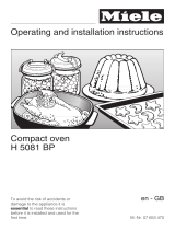 Miele H 5081 BP Operating instructions
