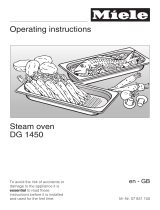 Miele DG 1450 Operating instructions