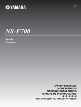 Yamaha NS-F700 Owner's manual