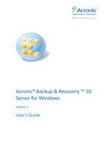 ACRONIS Backup & Recovery 10 Server for Windows, ES User manual