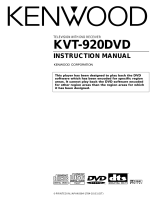 Kenwood KVT-920DVD User manual