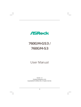 ASROCK 760GM-S3 User manual