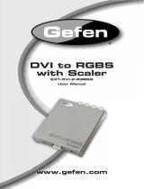 Gefen DVI to RGBS with Scaler EXT-DVI-2-RGBSS User manual