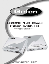 Gefen HDMI 1.3 Over Fiber with IR User manual