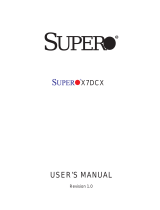 Supermicro X7DCX User manual