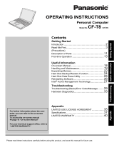 Panasonic CF-T8GWETFND Operating instructions