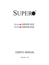 Supermicro X6DHR-EG2 User manual