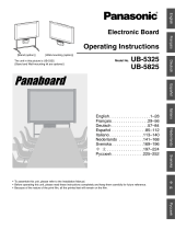 Panasonic UB-5825C Operating instructions