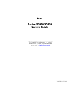 Acer Aspire X5810 User manual