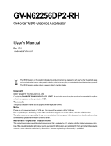 Gigabyte GV-N62256DP2-RH User manual