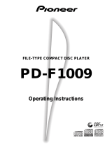 Pioneer PD-F1009 User manual