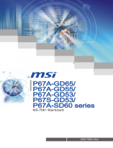 MSI P67A-GD55 User manual