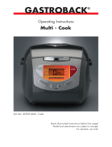 Gastroback Multi - Cook Operating instructions