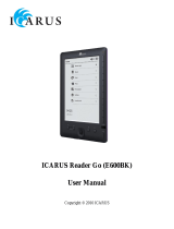 Icarus E600BK - Reader GO User manual