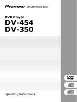 Pioneer DV 454 User manual