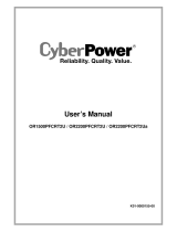 CyberPower OR1500PFCRT2U User manual