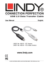 Lindy 1.8m USB 2.0 User manual