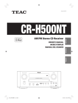 TEAC CR-H500NT B Owner's manual