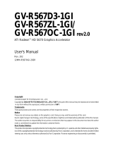Gigabyte GV-R567OC-1GI rev1.0/1.1 User manual