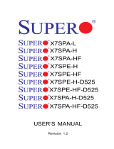 Supermicro X7SPA-HF-D525 User manual