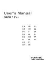 Toshiba 500GB STOR.E TV+ User manual