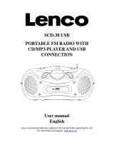 Lenco SCD-38 USB User manual