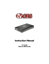 TV One 1T-VS-622 User manual