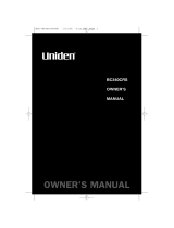 Uniden BC340CRS User manual