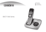 Uniden 1560-2 - DECT Cordless Phone User manual