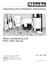 Miele KWT 4974 SG ed User manual