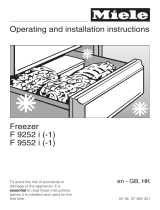 Miele F 9552 i Installation guide