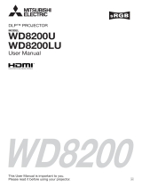Mitsubishi DLP WD8200LU User manual