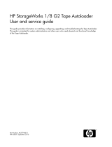 Hewlett Packard Enterprise StorageWorks 1/8 Ultrium 920 G2 Tape Autoloader Specification