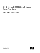 HP StorageWorks X1400 2TB SATA Network Storage System User guide