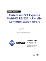 Sunix MIO5479A User manual
