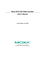 Moxa VPort 251 User manual