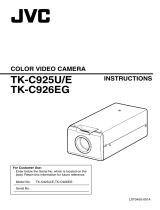 JVC TK-C925U - CCTV Camera Operating instructions