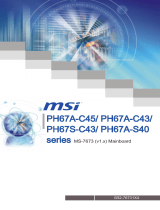 MSI H67MA-ED55 (B3) User manual