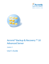 ACRONIS Backup & Recovery 10 Adv Server, ESD, AAP, 1 User, PrmSup, ENG User guide