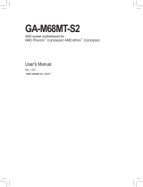 Gigabyte GA-M68MT-S2 (rev. 1.3) User manual