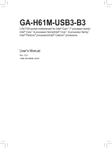 Gigabyte GA-H61M-USB3-B3 Owner's manual