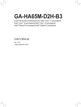 Gigabyte GA-HA65M-D2H-B3 Owner's manual