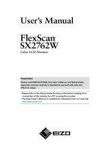 Eizo FLEXSCAN SX2762W Owner's manual
