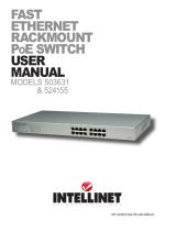 Intellinet 16-Port Fast Ethernet Rackmount PoE Switch User manual